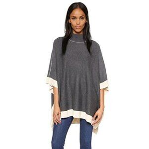 Splendid Cashmere Blend Turtleneck Poncho Sweater